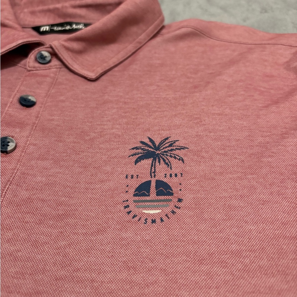 Travis Mathew Men's Red Polo Shirt
